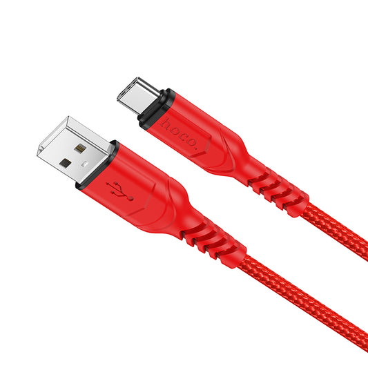 Kabel za podatke in polnjenje USB-A - USB-C HOCO X59 Victory, 18W, 1m, rdeč
