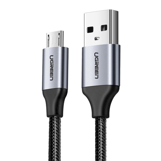 Kabel za podatke in polnjenje USB-A - microUSB UGREEN US290, 18W, 1.5m, črn