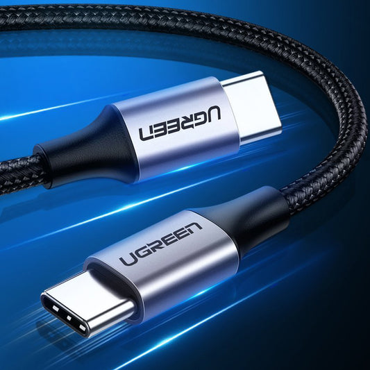 USB-C podatkovni in polnilni kabel - USB-C UGREEN US261, 60W, 1m, siva