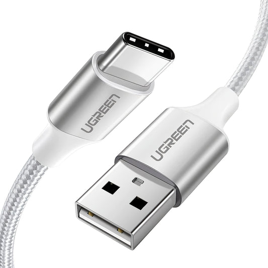 Kabel za podatke in polnjenje USB-A - USB-C UGREEN US288, 18W, 2m, Bel