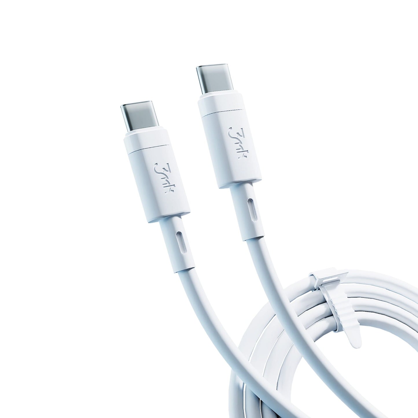 USB-C podatkovni in polnilni kabel - USB-C 3MK Hyper Silicone, 60W, 1m, bel