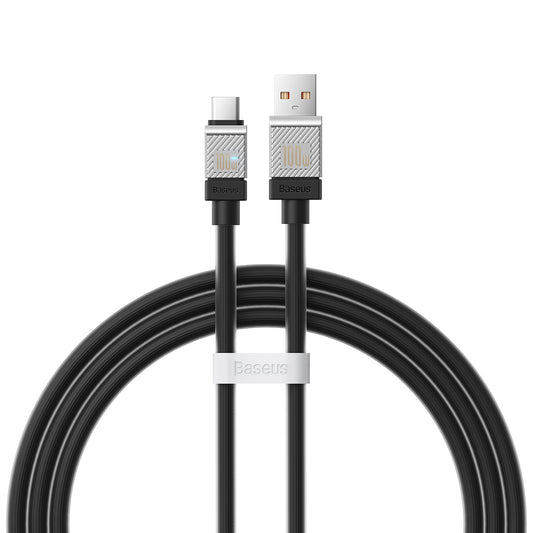 Baseus CoolPlay USB-A to USB-C Data and Charging Cable, 100W, 2m, Black CAKW000701