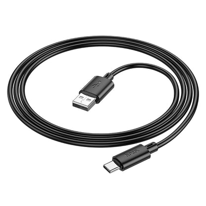 Data and Charging Cable USB-A - USB-C HOCO X88, 18W, 1m, Black 