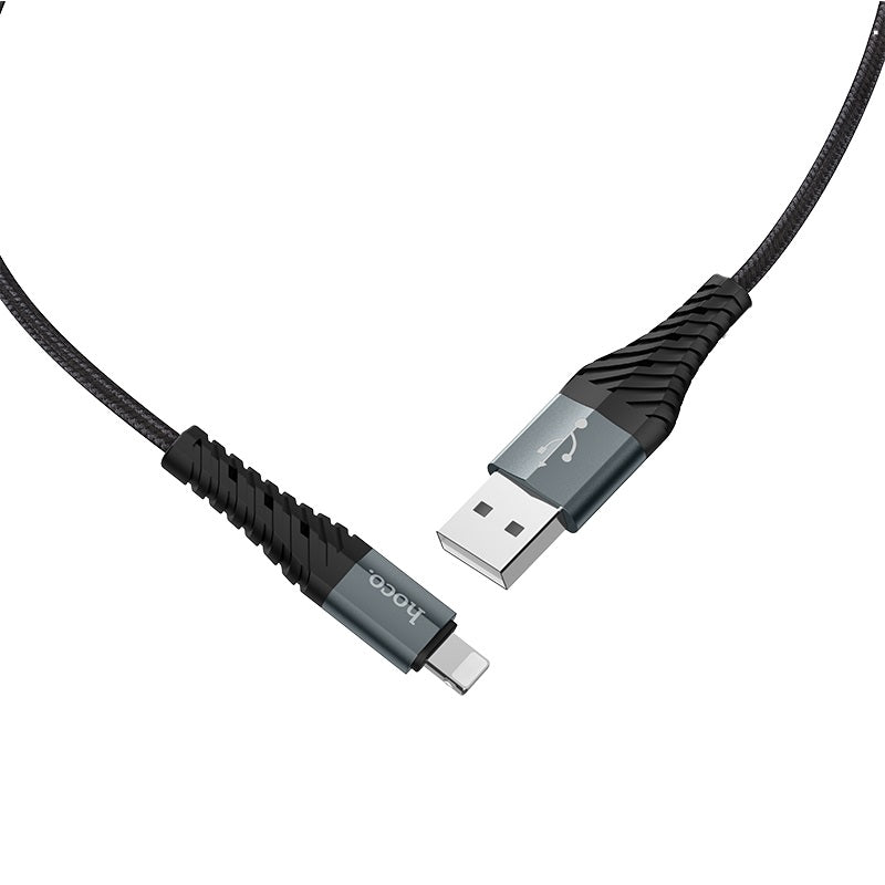 Podatkovni in polnilni kabel USB-A - Lightning HOCO X38 Cool, 18 W, 1 m, črn 