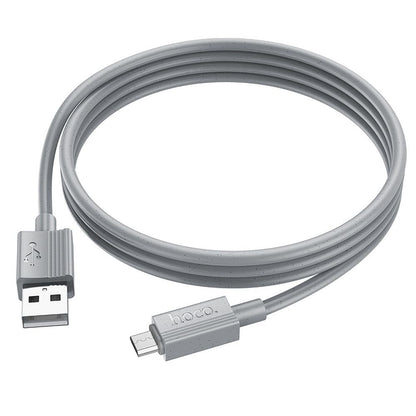 Kabel za prenos podatkov in polnjenje USB-A - microUSB HOCO X107, 18W, 1m, Siv