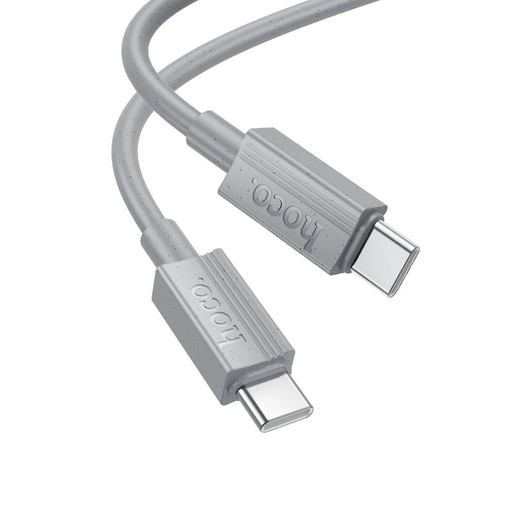 Kabel za prenos podatkov in polnjenje USB-C - USB-C HOCO X107, 60W, 1m, Siv