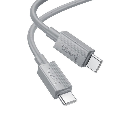 Kabel za prenos podatkov in polnjenje USB-C - USB-C HOCO X107, 60W, 1m, Siv