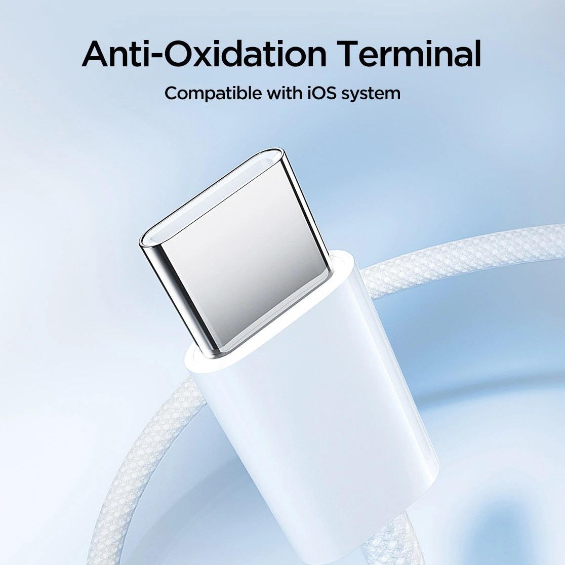 Podatkovni in polnilni kabel USB-C - USB-C Joyroom S-A45, 60 W, 1 m, bel 