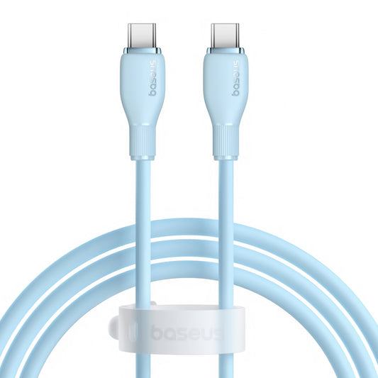 Kabel za podatke in polnjenje USB-C - USB-C Baseus Pudding, 100W, 1.2m, modra P10355702311-00