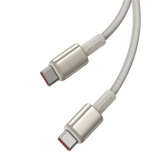 Kabel za podatke in polnjenje USB-C - USB-C Baseus Tungsten Gold, 100W, 1m, Zlat P10319800G21-00