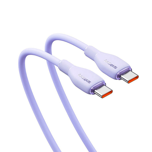 Kabel za podatke in polnjenje USB-C - USB-C Baseus Pudding, 100W, 1.2m, Vijolična P10355702511-00