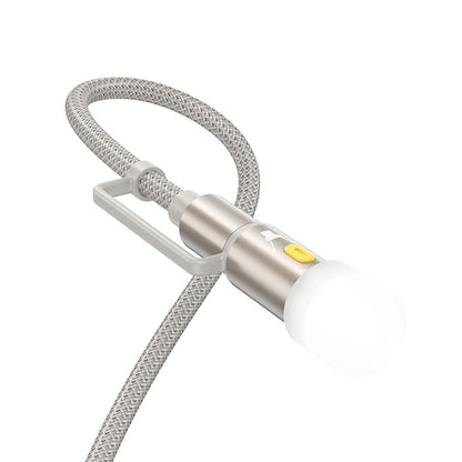 Podatkovni in polnilni kabel USB-C / Lightning - USB-C / Led HOCO U138, 60W, 1.2m, Siv