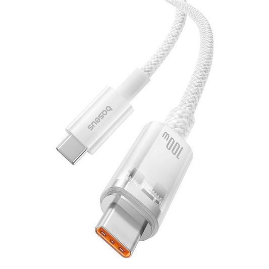Kabel za podatke in polnjenje USB-C - USB-C Baseus Explorer, 100W, 2m, Bel P10319703221-01