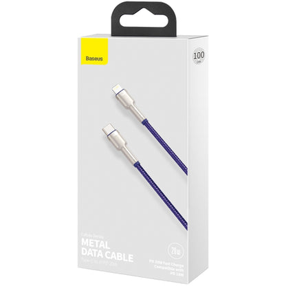 Kabel za podatke in polnjenje USB-C - Lightning Baseus Cafule Metal Series, 20W, 1m, Vijolična CATLJK-A05