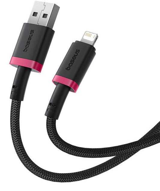 Kabel za podatke in polnjenje USB-A - Lightning Baseus Dura Series, 18W, 1m, Rdeč P10377801U01-01