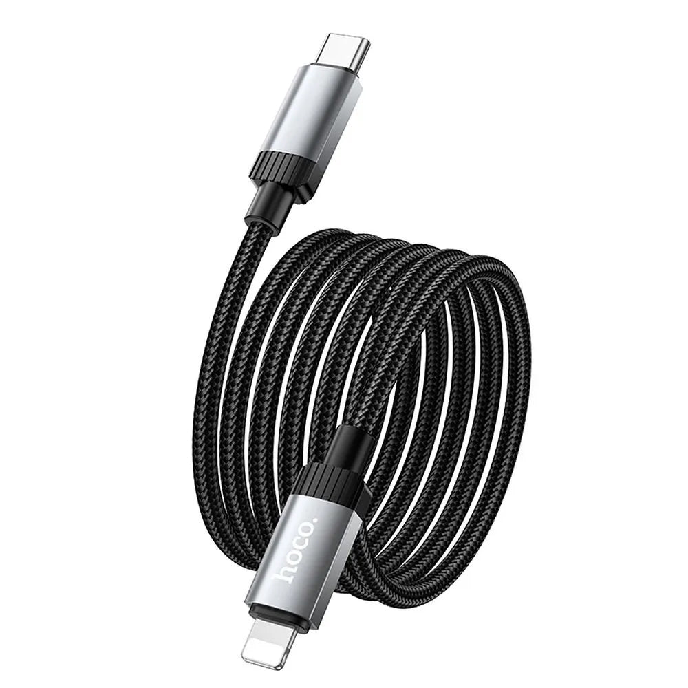 USB-C to Lightning Data and Charging Cable HOCO X117, 27W, 1m, Black