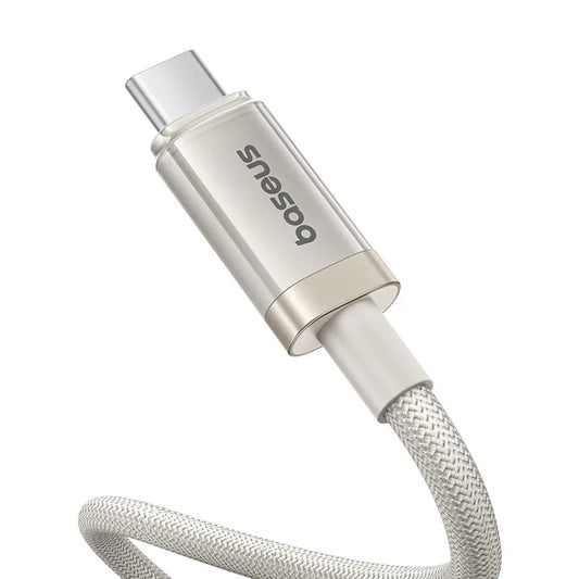 Kabel za prenos podatkov in polnjenje USB-C - USB-C Baseus Titanium, 100W, 1m, Srebrn P10378100G21-00