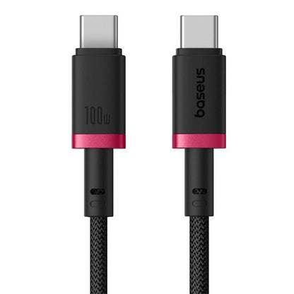 Kabel za podatke in polnjenje USB-C - USB-C Baseus Dura Series, 100W, 1m, Rdeč P10377803U01-01