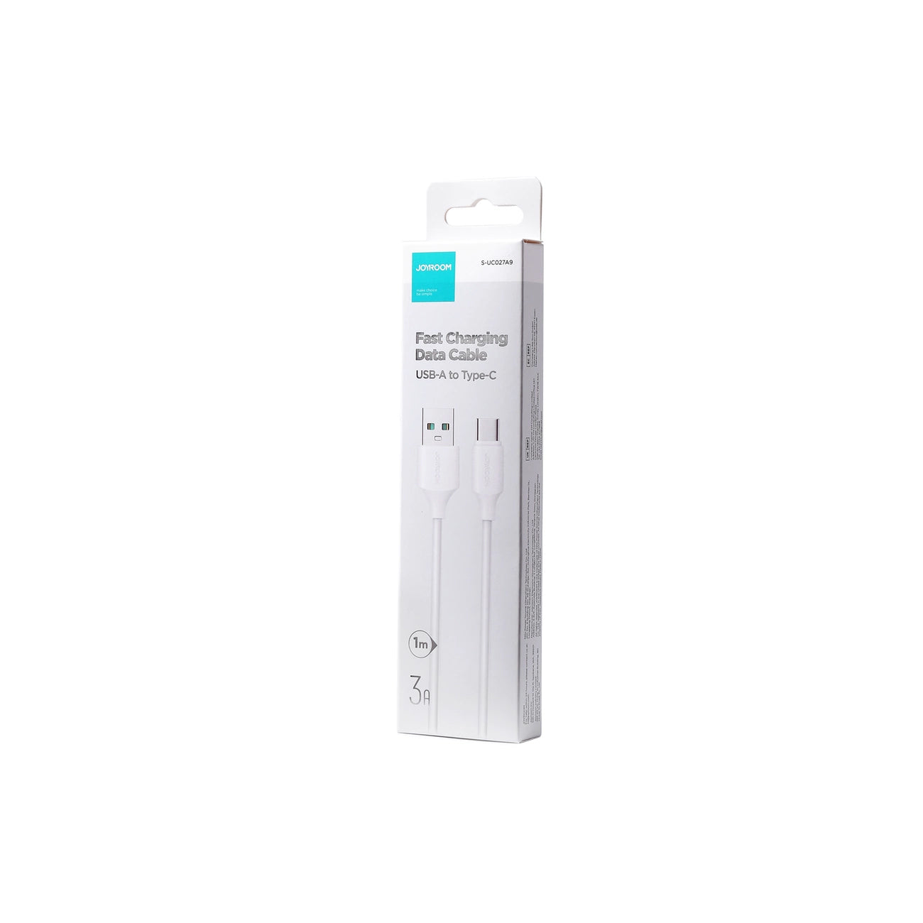 Kabel za podatke in polnjenje USB-A - USB-C Joyroom S-A9, 20W, 1m, Bel