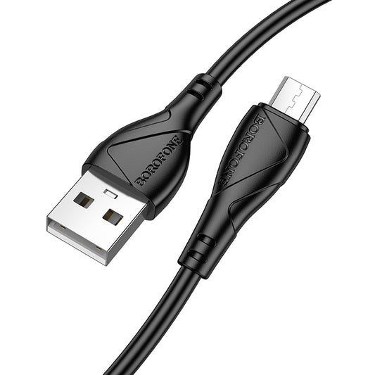 Kabel za podatke in polnjenje USB-A - microUSB Borofone BX121 Energy, 18W, 1m, črn