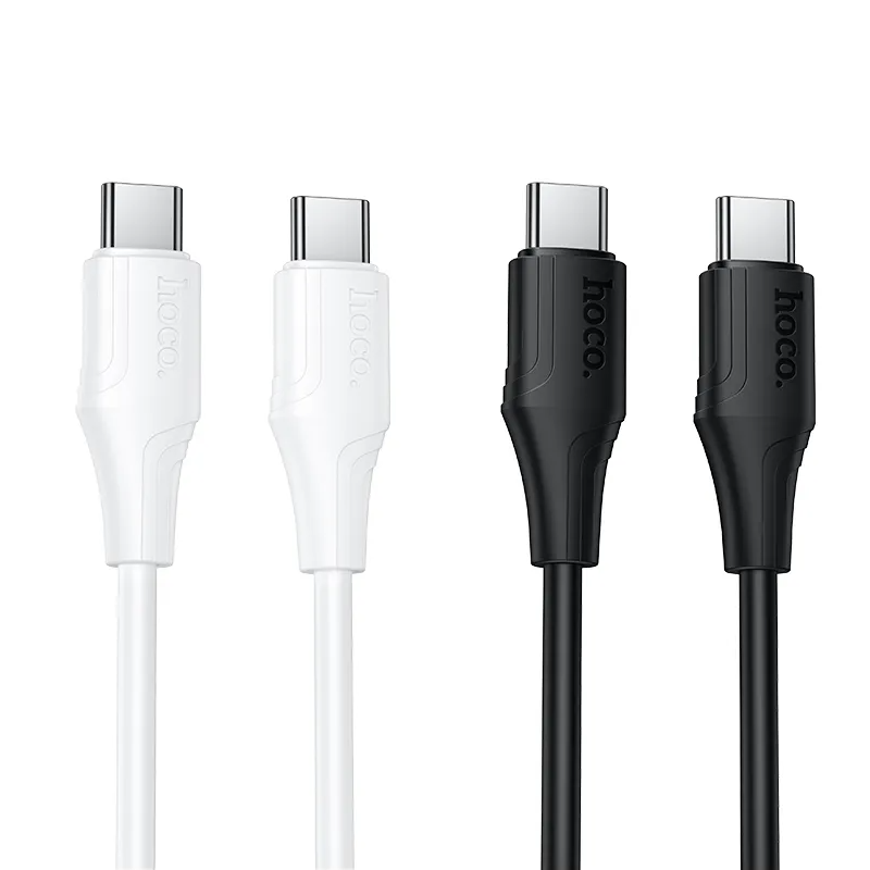 Podatkovni in polnilni kabel USB-C - USB-C HOCO X124, 60W, 1m, Bel