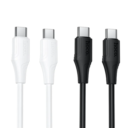 Podatkovni in polnilni kabel USB-C - USB-C HOCO X124, 60W, 1m, Bel