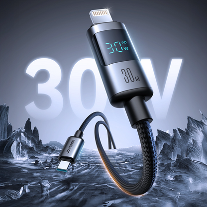Kabel za podatke in polnjenje USB-C - Lightning Joyroom S-A16 Pro Prism Display, 30W, 1.2m, črn