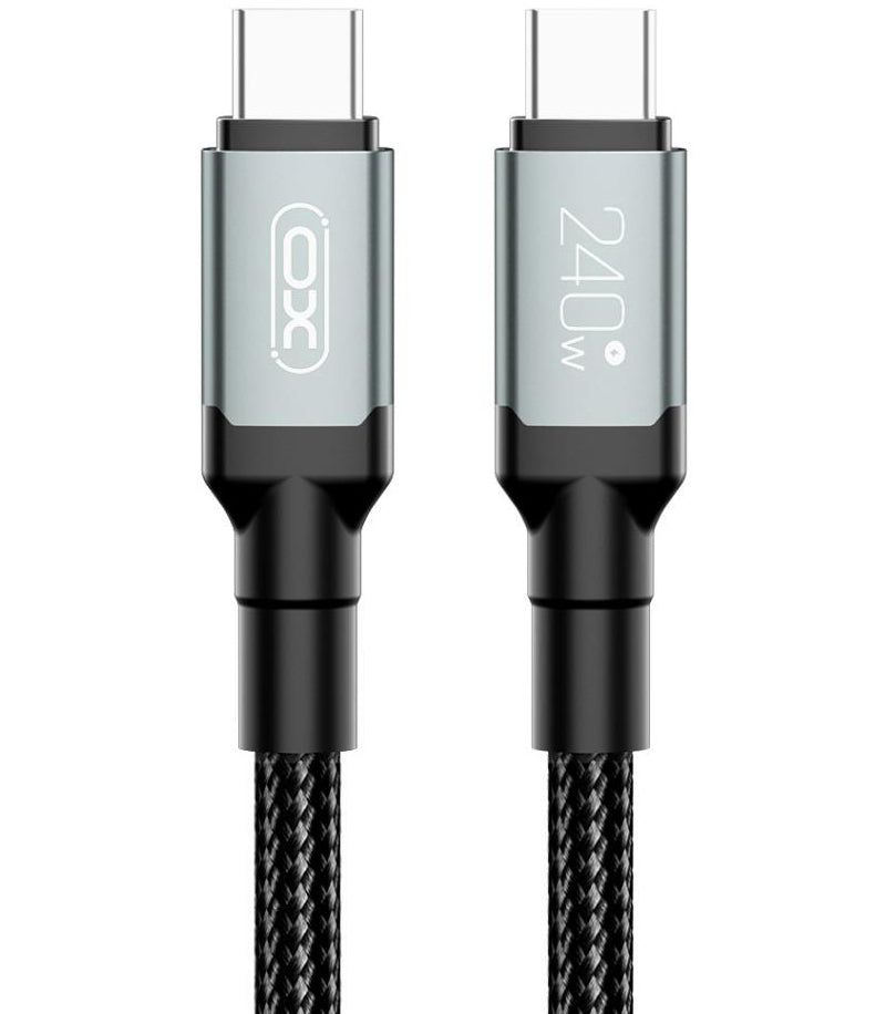 Kabel za podatke in polnjenje USB-C - USB-C XO Design NB-Q264B, 240W, 2m, črn