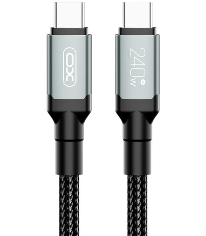 Kabel za podatke in polnjenje USB-C - USB-C XO Design NB-Q264B, 240W, 2m, črn