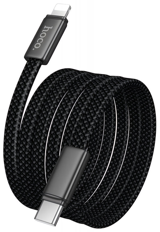 Kabel za podatke in polnjenje USB-C - Lightning HOCO X125, 30W, 1m, črn