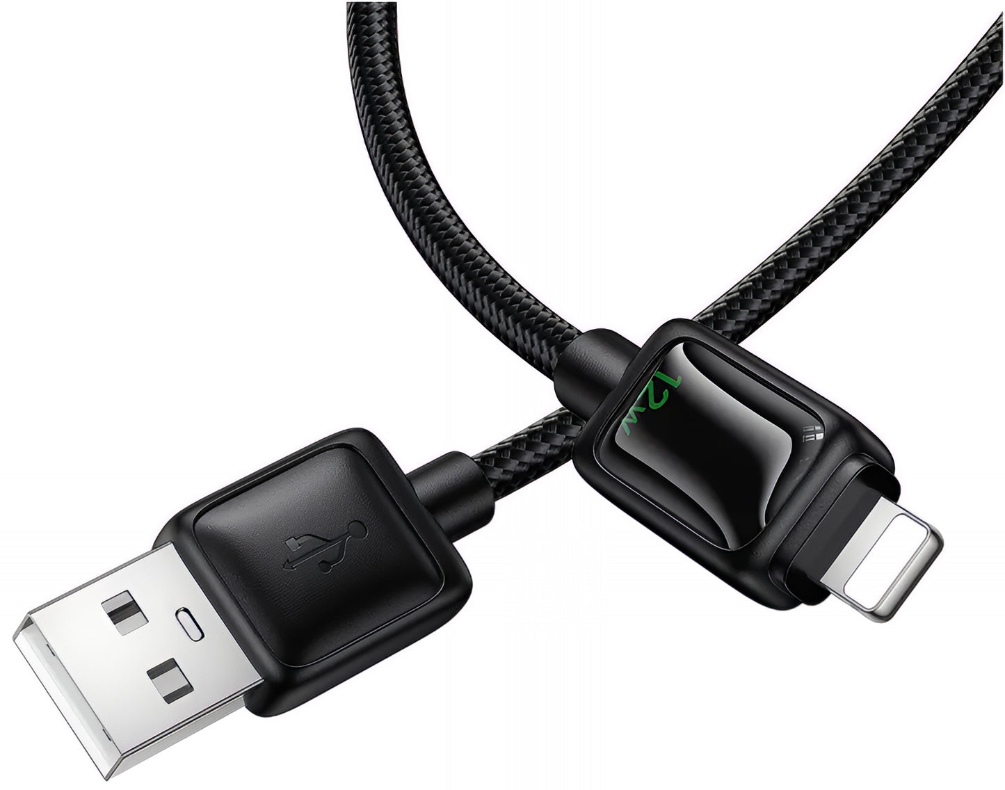 Kabel za podatke in polnjenje USB-A - Lightning HOCO U146, 12W, 1.2m, črn