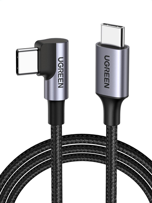 Kabel za podatke in polnjenje USB-C - USB-C UGREEN US255 Angled, 60W, 3m, Siv