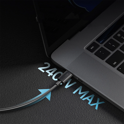 Kabel za prenos podatkov in polnjenje USB-C - USB-C Cuktech, 240W, 1.5m, Črn CKCTC615NCBK