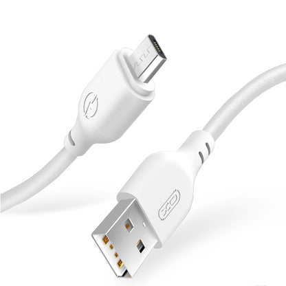 Kabel za podatke in polnjenje USB-A - microUSB XO Design NB103, 18W, 1m, Bel