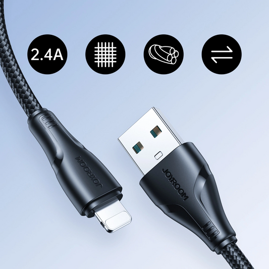 Kabel za podatke in polnjenje USB-A - Lightning Joyroom S-A11, 18W, 1.2m, črn