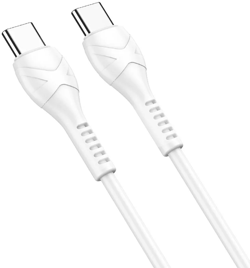 Kabel za podatke in polnjenje USB-C - USB-C HOCO X37, 60W, 1m, Bel