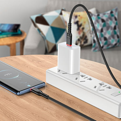 Kabel za podatke in polnjenje USB-C - USB-C HOCO X59 Victory, 60W, 1m, črn