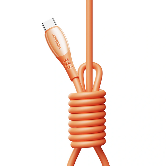 Kabel za podatke in polnjenje USB-C - USB-C Joyroom S-A59 Vibrant, 60W, 1.2m, Oranžen