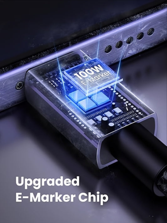 Kabel za podatke in polnjenje USB-C - USB-C UGREEN L512, 100W, 2m, Siv
