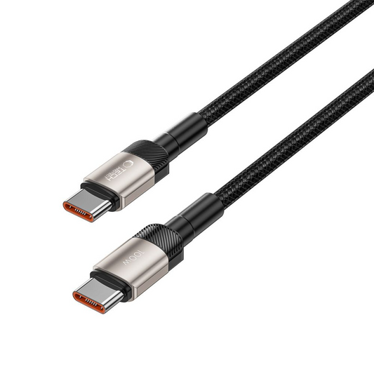 USB-C podatkovni in polnilni kabel - USB-C Tech-Protect Ultraboost EVO, 100W, 1m, srebrna