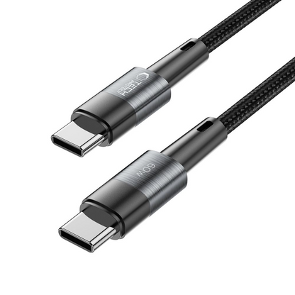 USB-C podatkovni in polnilni kabel - USB-C Tech-Protect Ultraboost, 60W, 1m, Siva