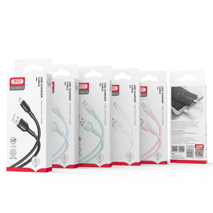 Kabel za podatke in polnjenje USB-A - microUSB XO Design NB212, 18W, 1m, Bel
