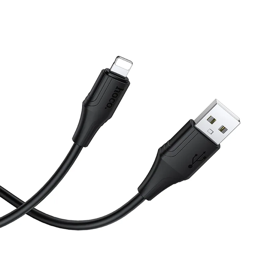 Podatkovni in polnilni kabel USB-A - Lightning HOCO X124, 18W, 1m, Črn