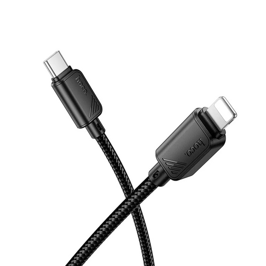 USB-C na Lightning podatkovni in polnilni kabel HOCO X113, 27W, 1m, črn