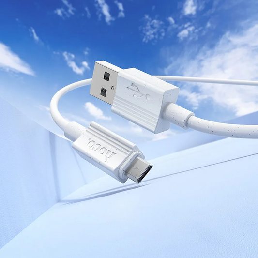Podatkovni in polnilni kabel USB-A - microUSB HOCO X107, 18W, 1m, bel