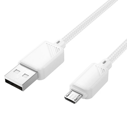 USB-A na microUSB podatkovni in polnilni kabel HOCO X113, 18W, 1m, bel