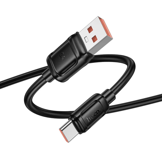 Podatkovni in polnilni kabel USB-A - USB-C HOCO X115, 100W, 1m, črn