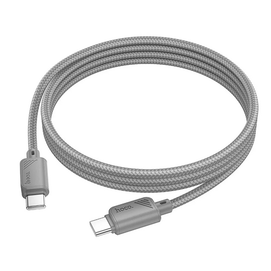 USB-C podatkovni in polnilni kabel - USB-C HOCO X113, 60W, 1m, siva