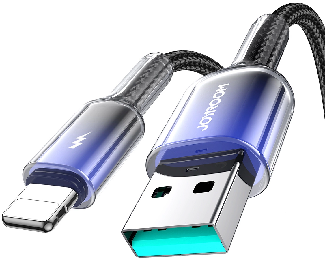USB-A to Lightning Data and Charging Cable Joyroom S-A42, 18W, 1.2m, Black