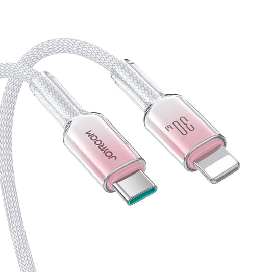 USB-C na Lightning podatkovni in polnilni kabel Joyroom S-A42, 30W, 1,2 m, bel